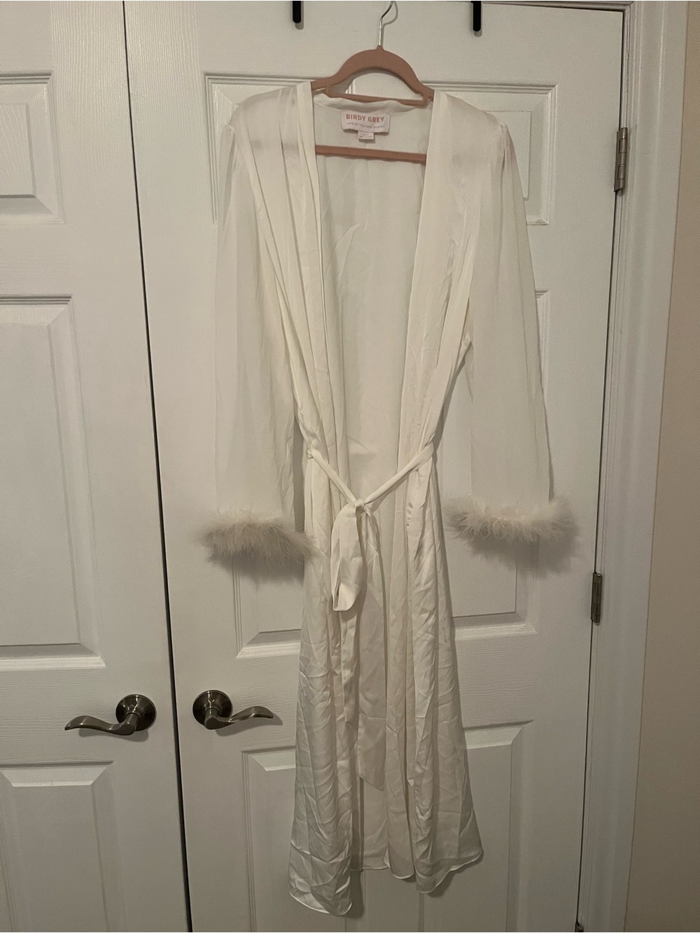 Birdy Grey Paulina Feathered Robe 1X/3X